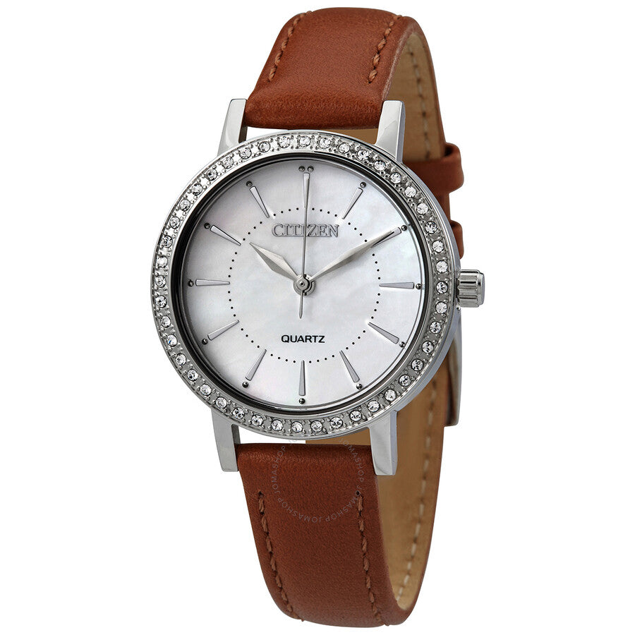 Citizen Mother of Pearl Dial Quartz Ladies Watch EL3040-12D - Dawson Watches