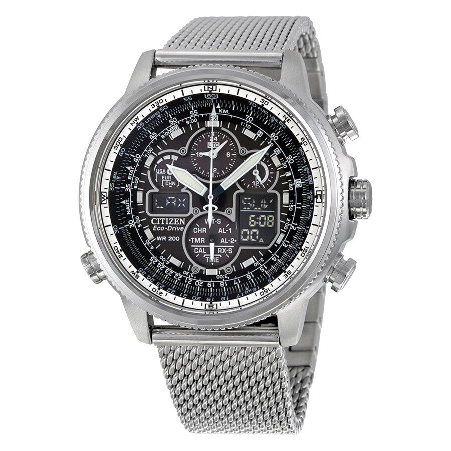 Citizen Navihawk UTC Eco-Drive Chronograph Men's Watch JY8030-83E - Dawson Watches