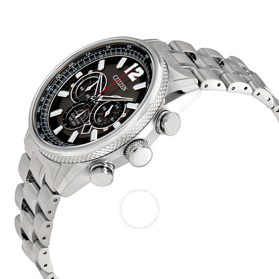 Citizen Nighthawk Chronograph Black Dial Men's Watch CA4370-52E - Dawson Watches #2