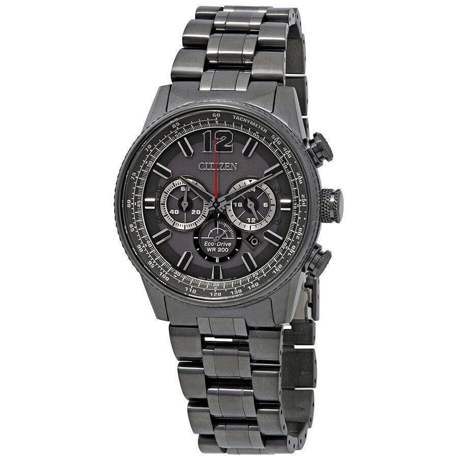 Citizen Nighthawk Chronograph Charcoal Grey Dial Men's Watch CA4377-53H - Dawson Watches