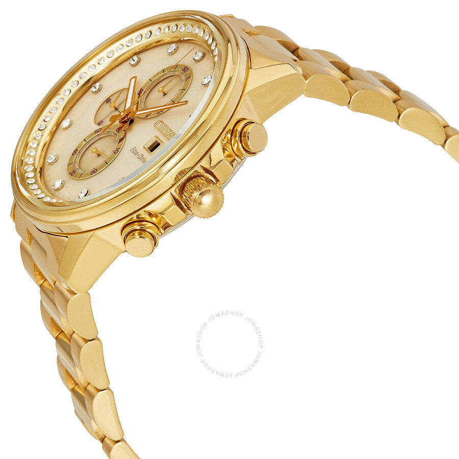 Citizen Nighthawk Eco-Drive Chamagne Dial Watch FB3002-53P - Dawson Watches #2