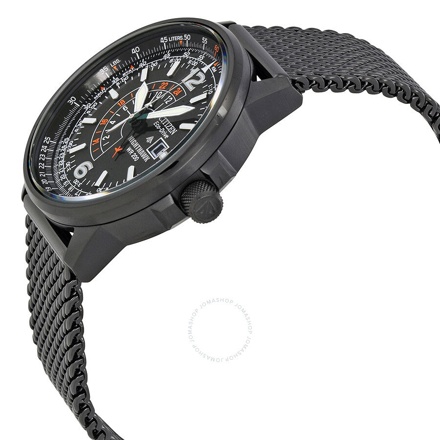 Citizen Nighthawk Pilots Black Dial Men's Watch BJ7009-58E - Dawson Watches #2