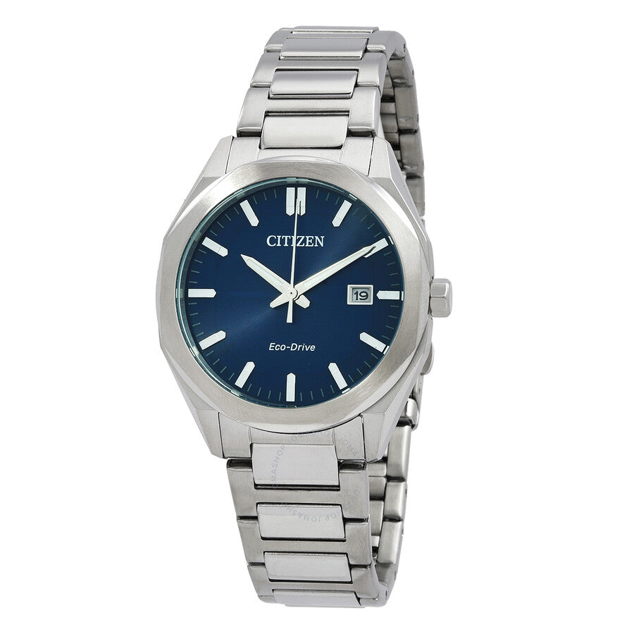 Citizen Octangle Eco-Drive Blue Dial Unisex Watch BM7620-83L - Dawson Watches