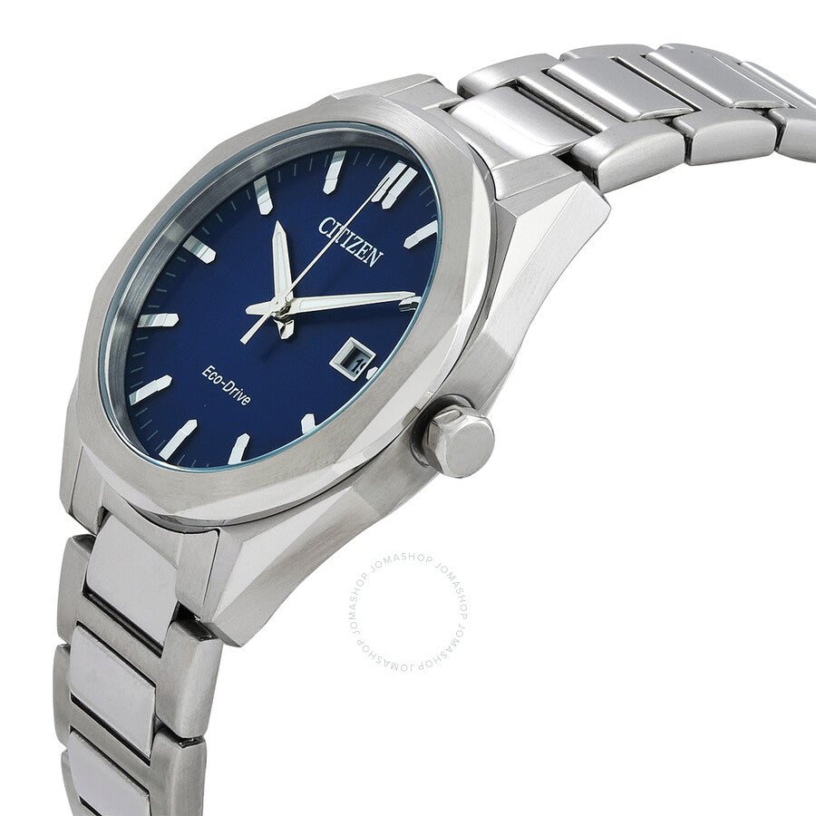 Citizen Octangle Eco-Drive Blue Dial Unisex Watch BM7620-83L - Dawson Watches #2