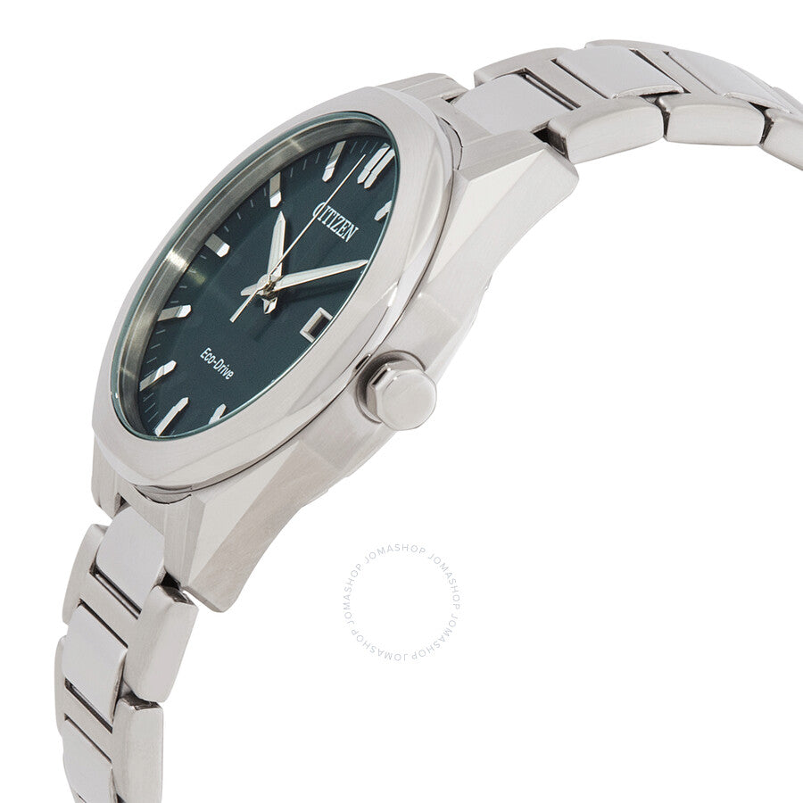 Citizen Octangle Eco-Drive Green Dial Unisex Watch BM7620-83X - Dawson Watches #2
