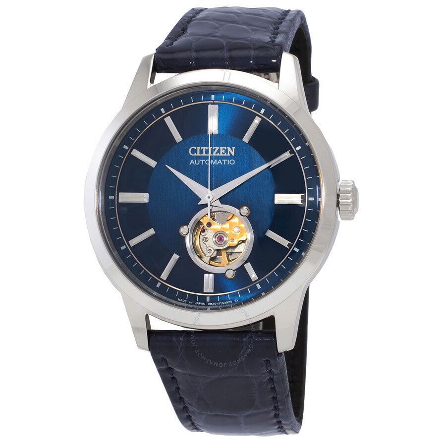Citizen Open Heart Automatic Blue Dial Men's Watch NB4020-11L - Dawson Watches