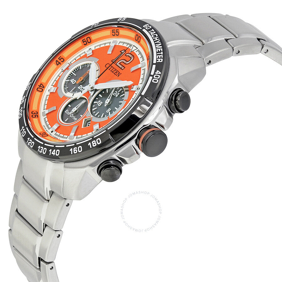 Citizen Eco-Drive Orange Dial Men's Chronograph Watch CA4234-51X - Dawson Watches #2