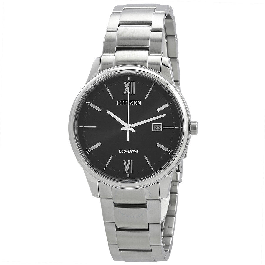 Citizen Pair Eco-Drive Black Dial Men's Watch BM6978-77E - Dawson Watches