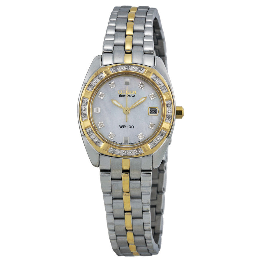 Citizen Paladion Mother of Pearl Dial Ladies Watch EW1594-55D - Dawson Watches