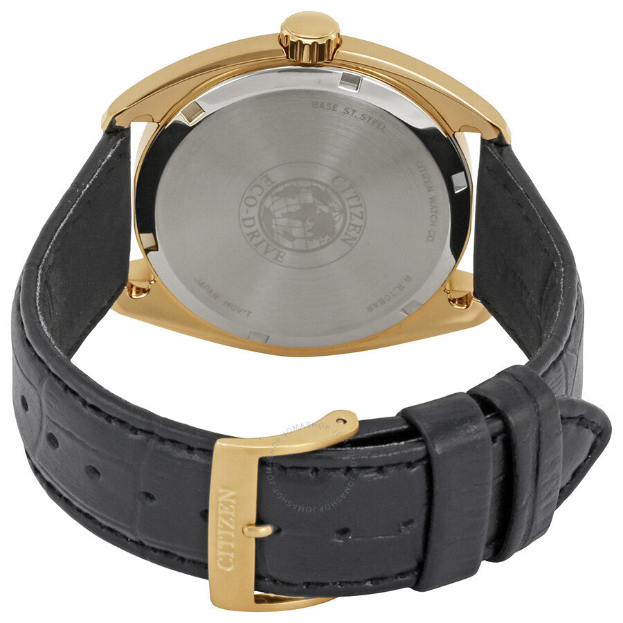 Citizen Paradex Eco-Drive Black Dial Black Leather Men's Watch BU4013-07H - Dawson Watches #3