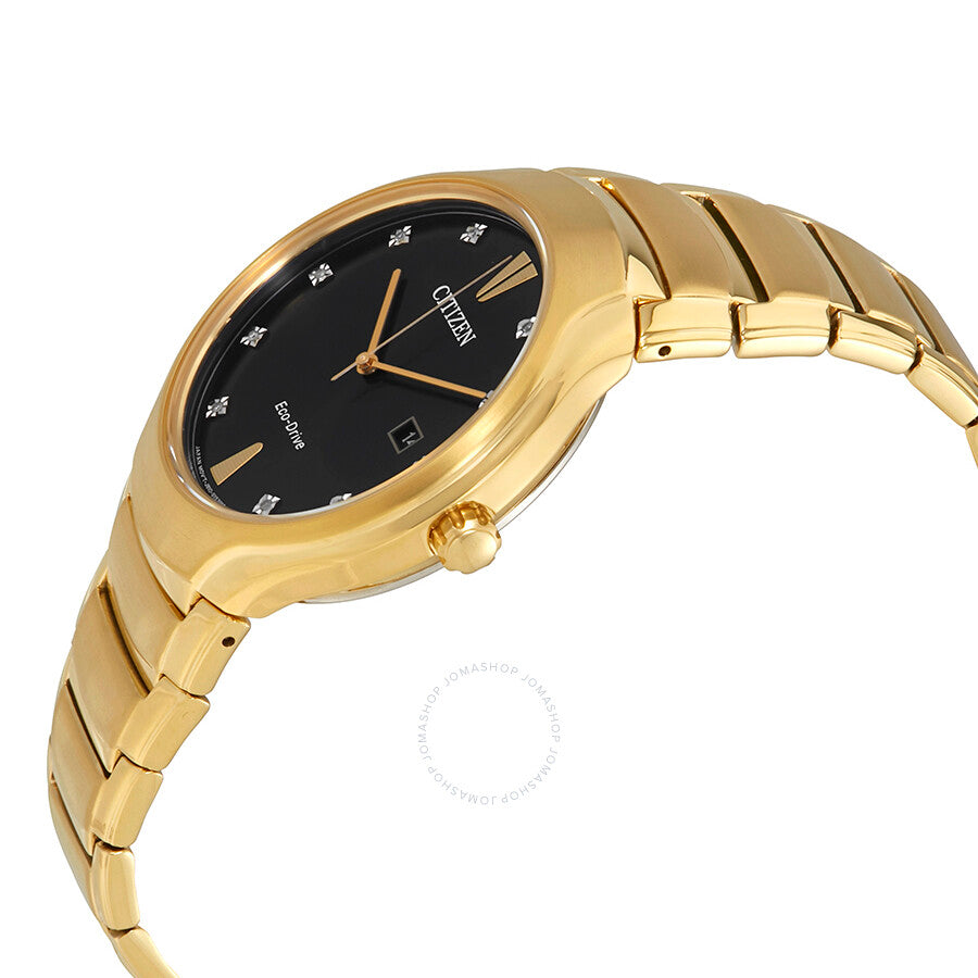 Citizen Paradigm Diamond Black Dial Gold-tone Men's Watch AW1552-54E - Dawson Watches #2