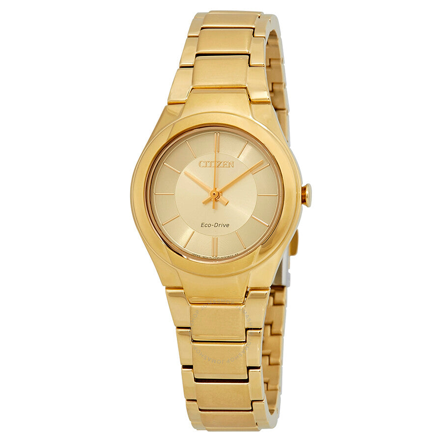 Citizen Paradigm Champagne Dial Yellow Gold-tone Ladies Watch FE2092-57P - Dawson Watches