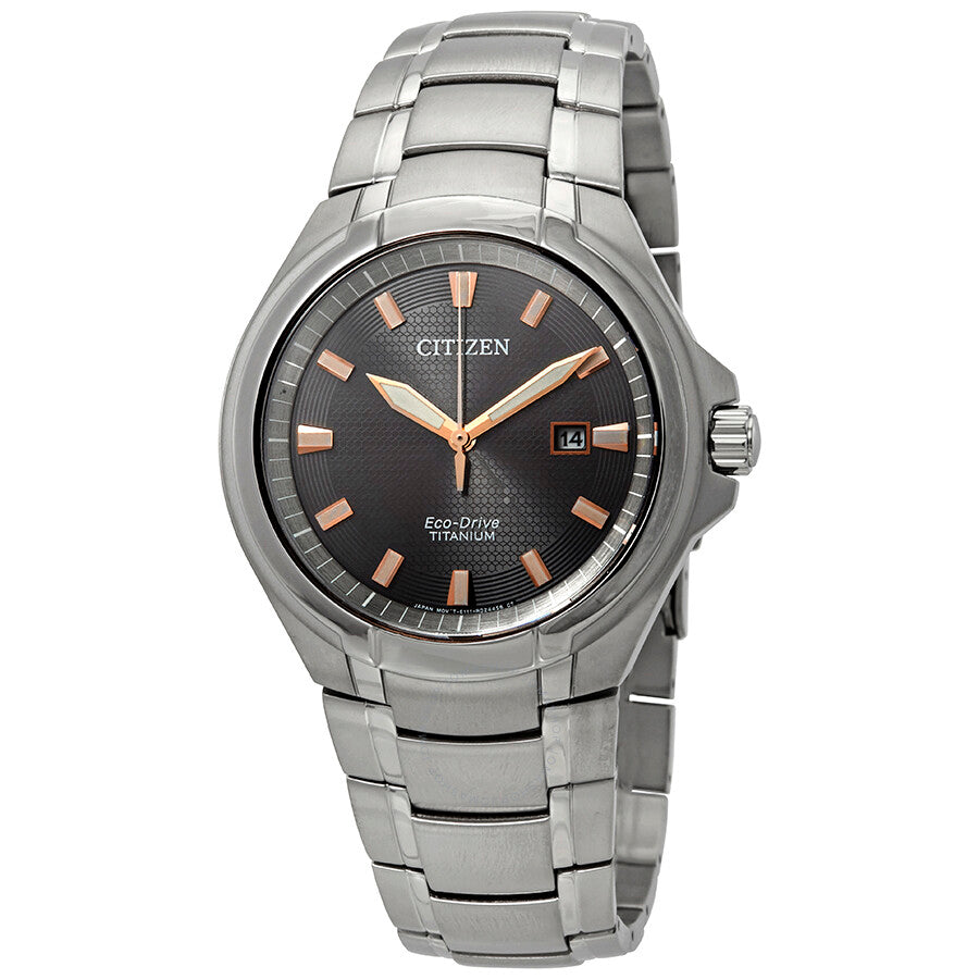 Citizen Paradigm Super Titanium Eco-Drive Grey Dial Men's Watch BM7431-51H - Dawson Watches