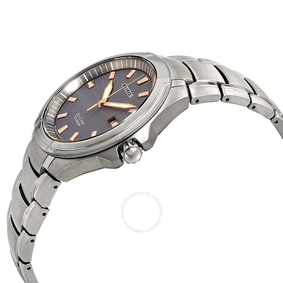 Citizen Paradigm Super Titanium Eco-Drive Grey Dial Men's Watch BM7431-51H - Dawson Watches #2