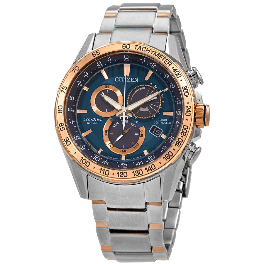 Citizen PCAT Chronograph Eco-Drive Blue Dial Men's Watch CB5916-59L - Dawson Watches