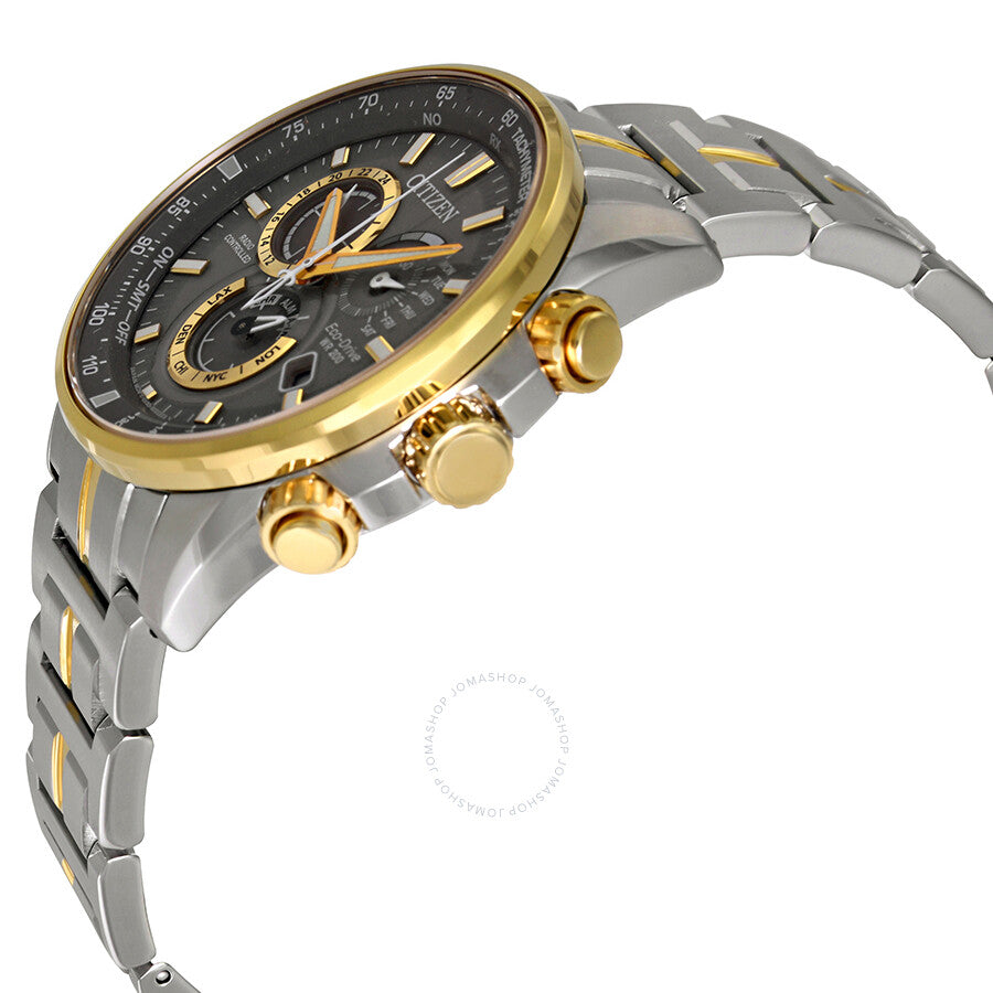 Citizen PCAT Perpetual Alarm Chronograph Quartz Grey Dial Men's Watch AT4124-51H - Dawson Watches #2