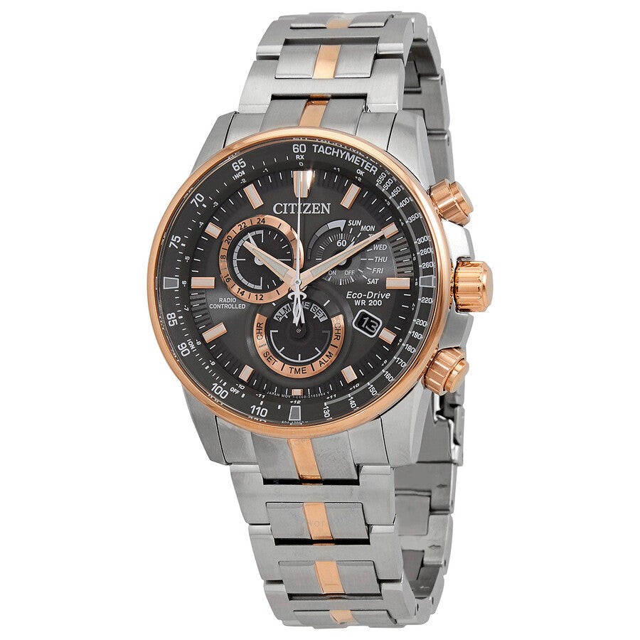 Citizen PCAT Perpetual Alarm Chronograph Grey Dial Men's Watch CB5886-58H - Dawson Watches