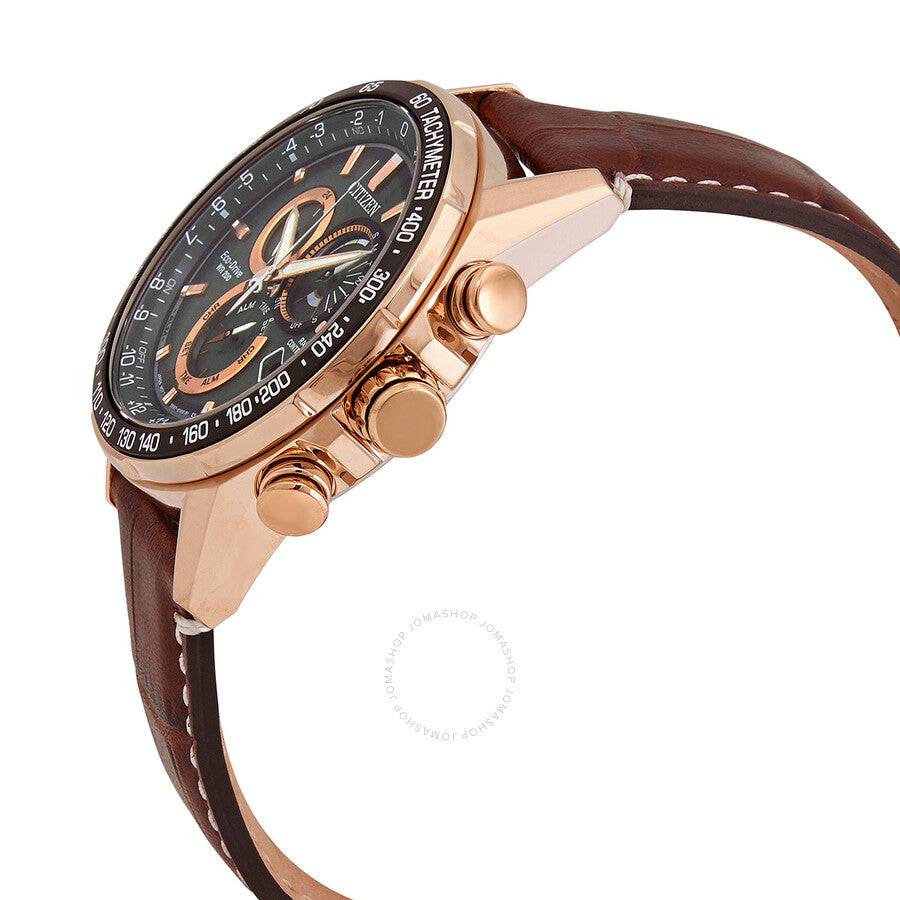 Citizen PCAT World Time Chronograph Green Dial Men's Watch CB5919-00X - Dawson Watches #2