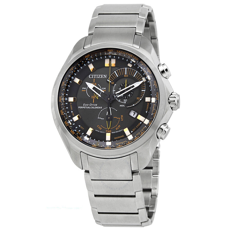 Citizen Perpetual Alarm Sport Chronograph Black Dial Men's Watch BL5600-53E - Dawson Watches