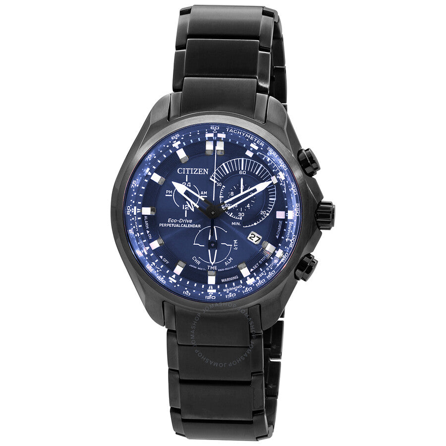 Citizen Perpetual Alarm Sport Chronograph Blue Dial Men's Watch BL5607-54L - Dawson Watches