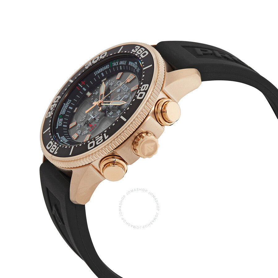 Citizen Perpetual Alarm World Time Chronograph Analog-Digital Black Dial Men's Watch JR4063-12E - Dawson Watches #2