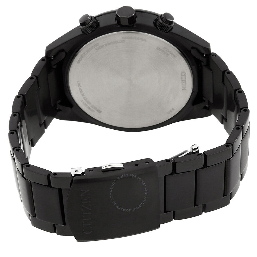 Citizen Perpetual Alarm World Time Chronograph GMT Black Dial Men's Watch AT8265-81E - The Watches Men & Co #3