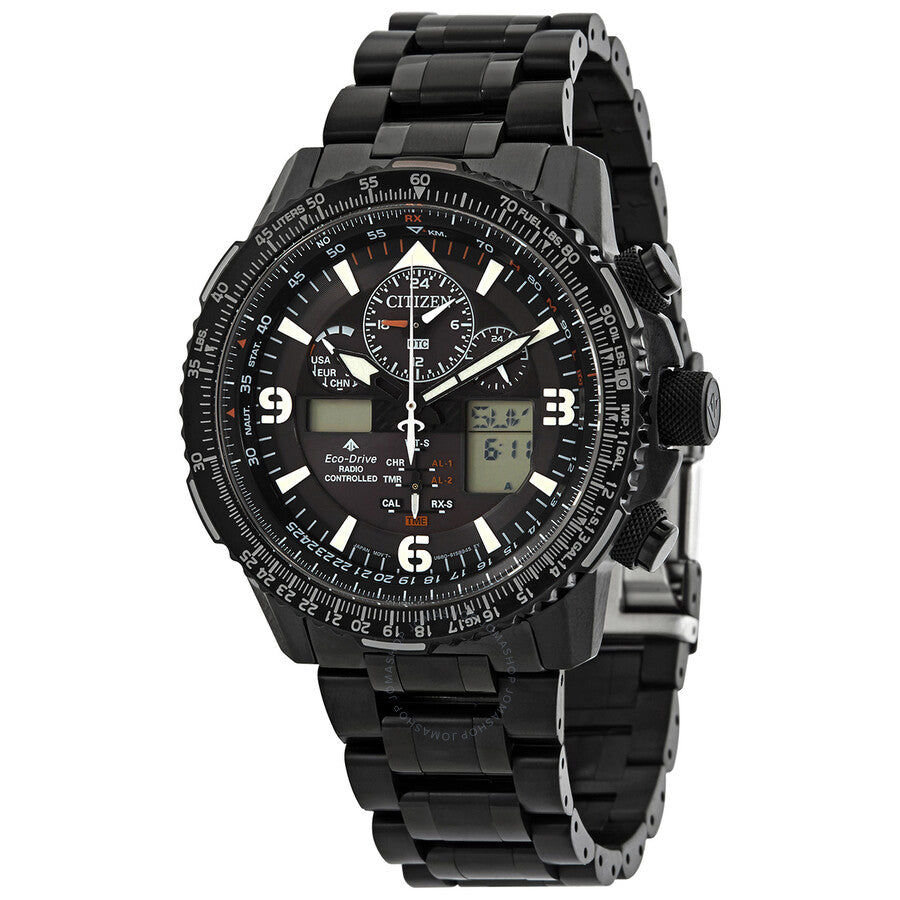Citizen Perpetual Black Dial Men's Watch JY8085-81E - Dawson Watches