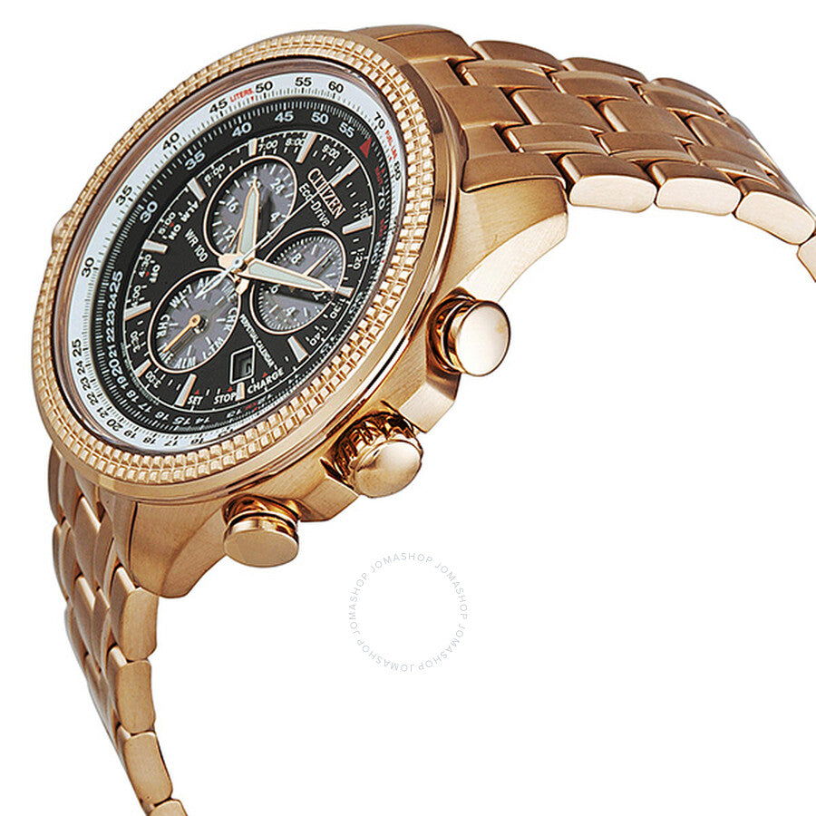 Citizen Perpetual Calendar Chronograph Black Dial Rose Gold-Tone Men's Watch BL5403-54E - Dawson Watches #2