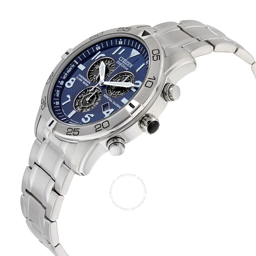 Citizen Perpetual Calendar Eco-Drive Chronograph Blue Dial Men's Watch BL5470-57L - Dawson Watches #2