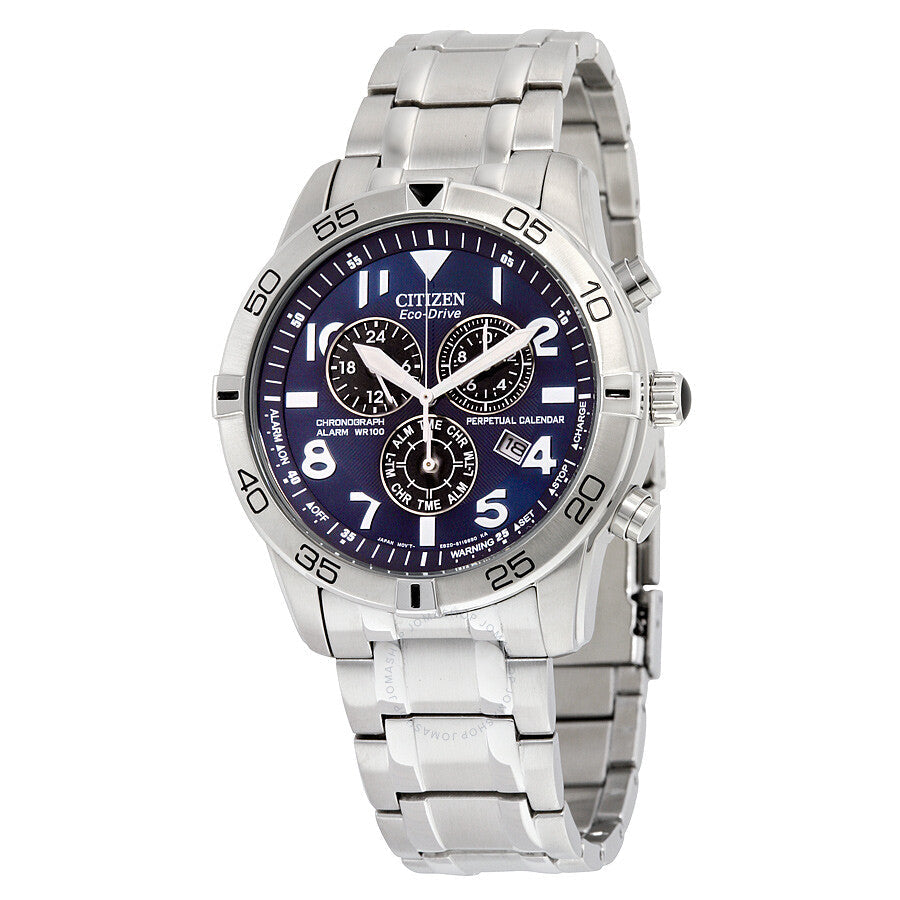 Citizen Perpetual Calendar Eco-Drive Chronograph Blue Dial Men's Watch BL5470-57L - Dawson Watches