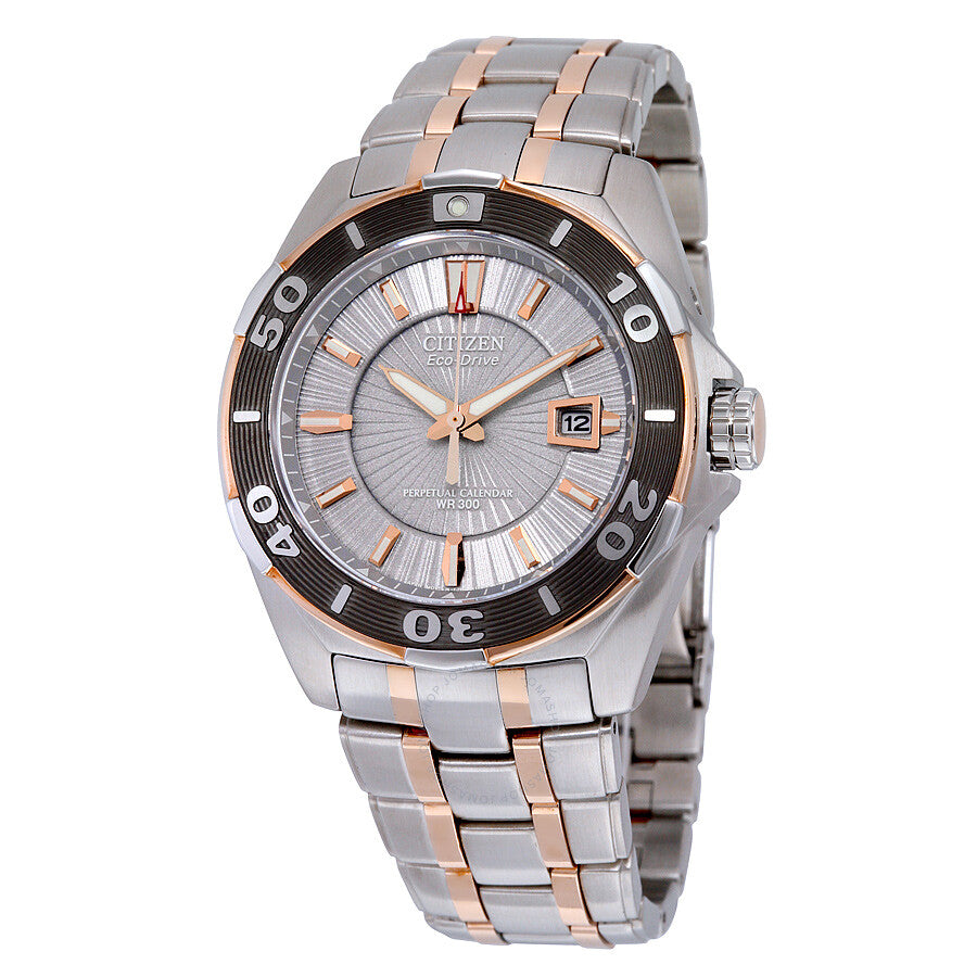 Citizen Perpetual Calendar Eco-Drive Grey Dial Men's Watch BL1254-54A - Dawson Watches