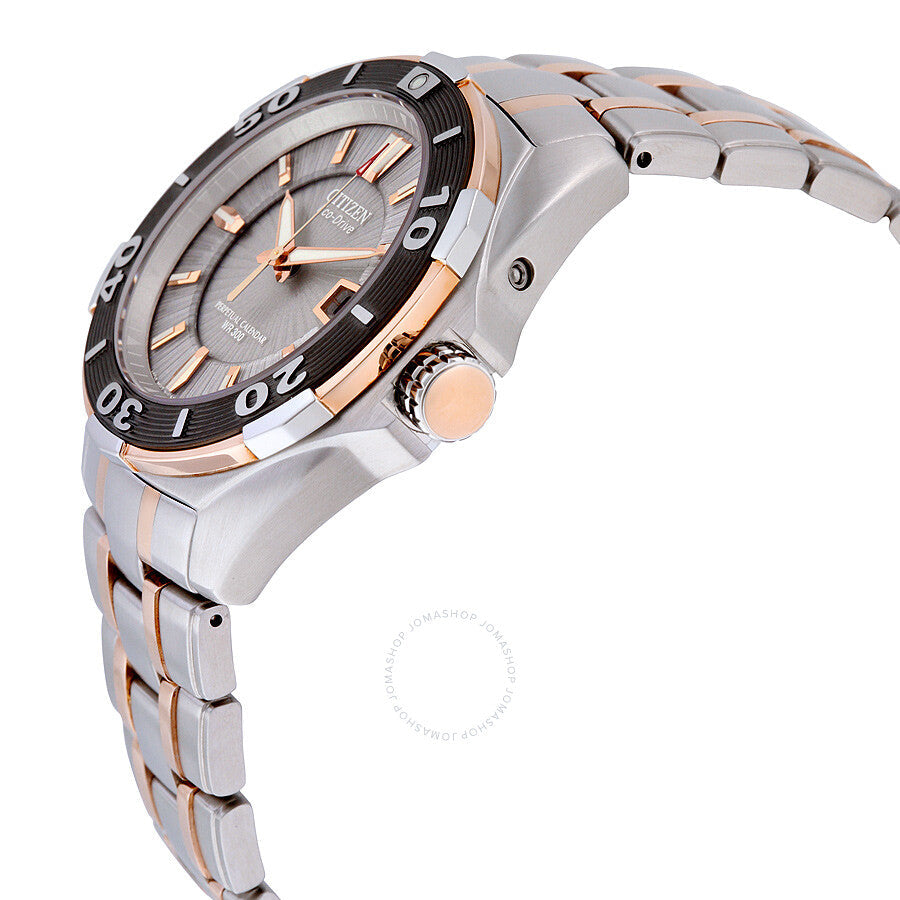 Citizen Perpetual Calendar Eco-Drive Grey Dial Men's Watch BL1254-54A - Dawson Watches #2