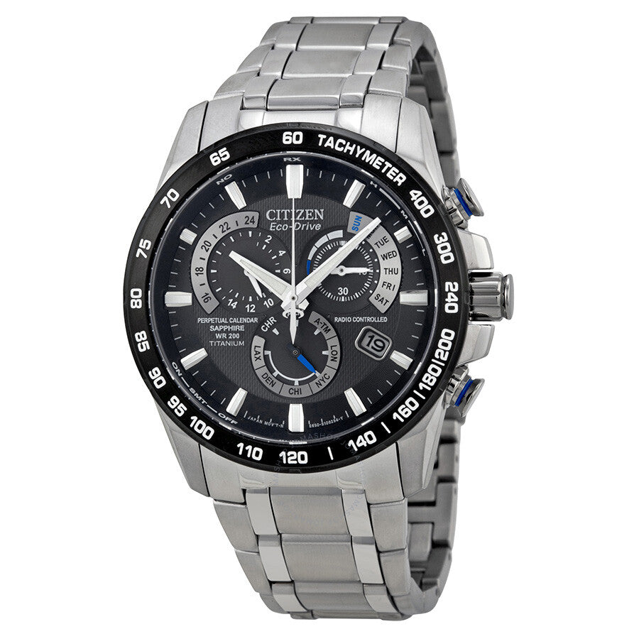 Citizen Perpetual Chrono A-T Eco-Drive Titanium Chronograph Men's Watch AT4010-50E - Dawson Watches
