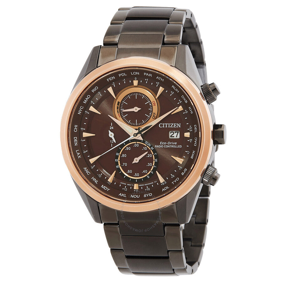 Citizen Perpetual Chronograph Red Dial Men's Watch AT8267-86X - Dawson Watches