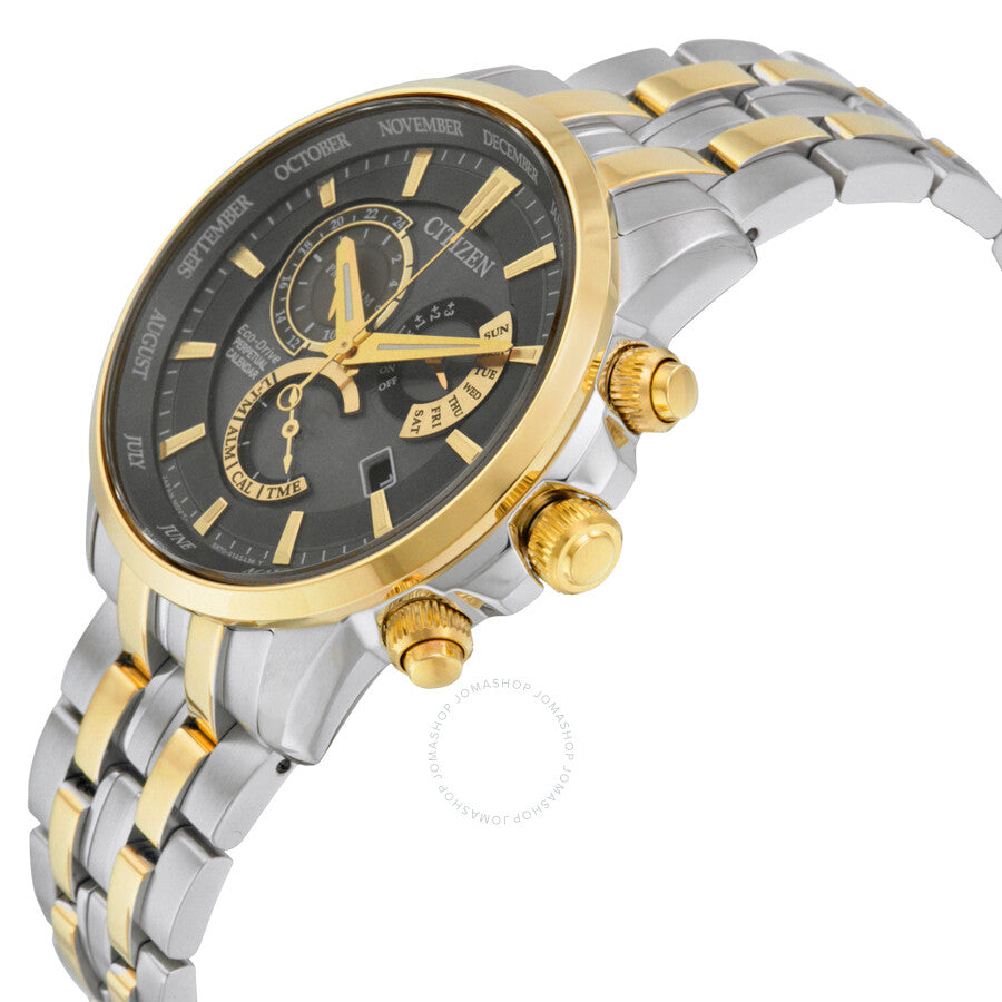 Citizen Perpetual Grey Dial Two-tone Men's Watch BL8144-54H - Dawson Watches #2