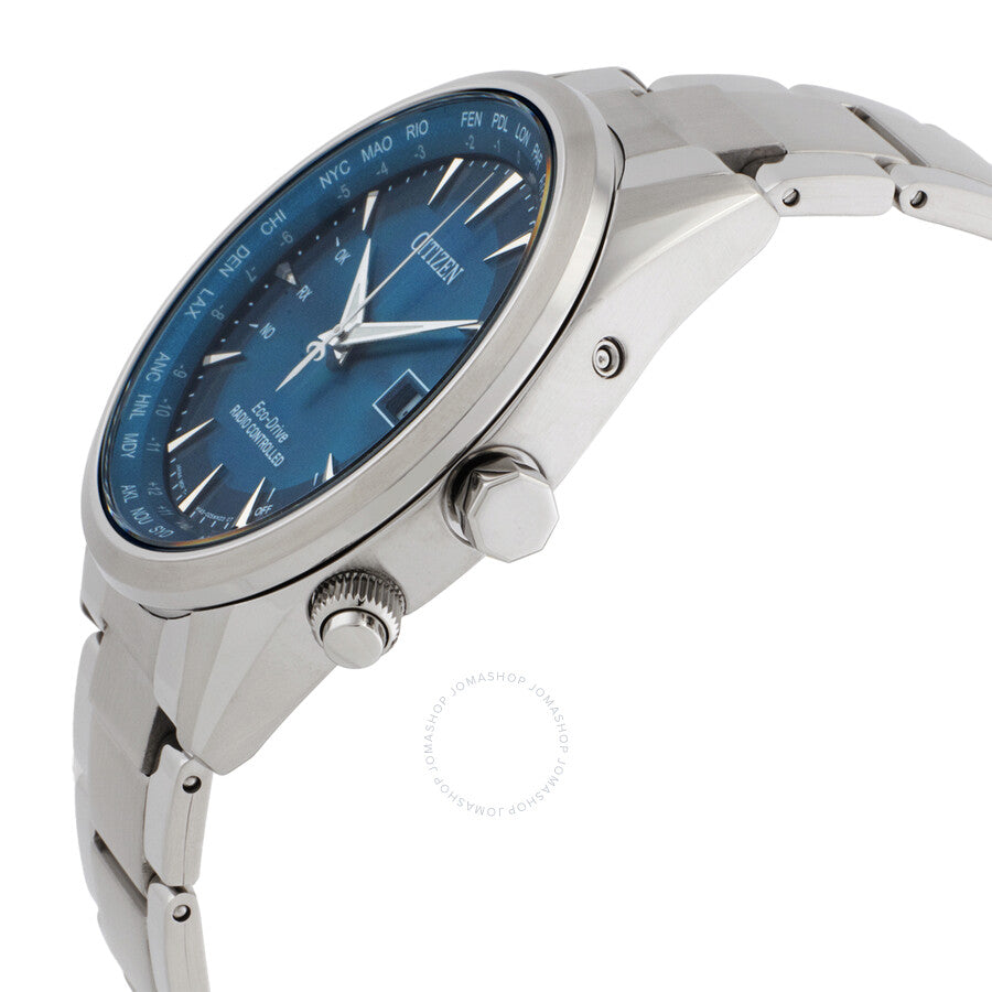 Citizen Perpetual World Time GMT Eco-Drive Blue Dial Men's Watch CB0270-87L - Dawson Watches #2