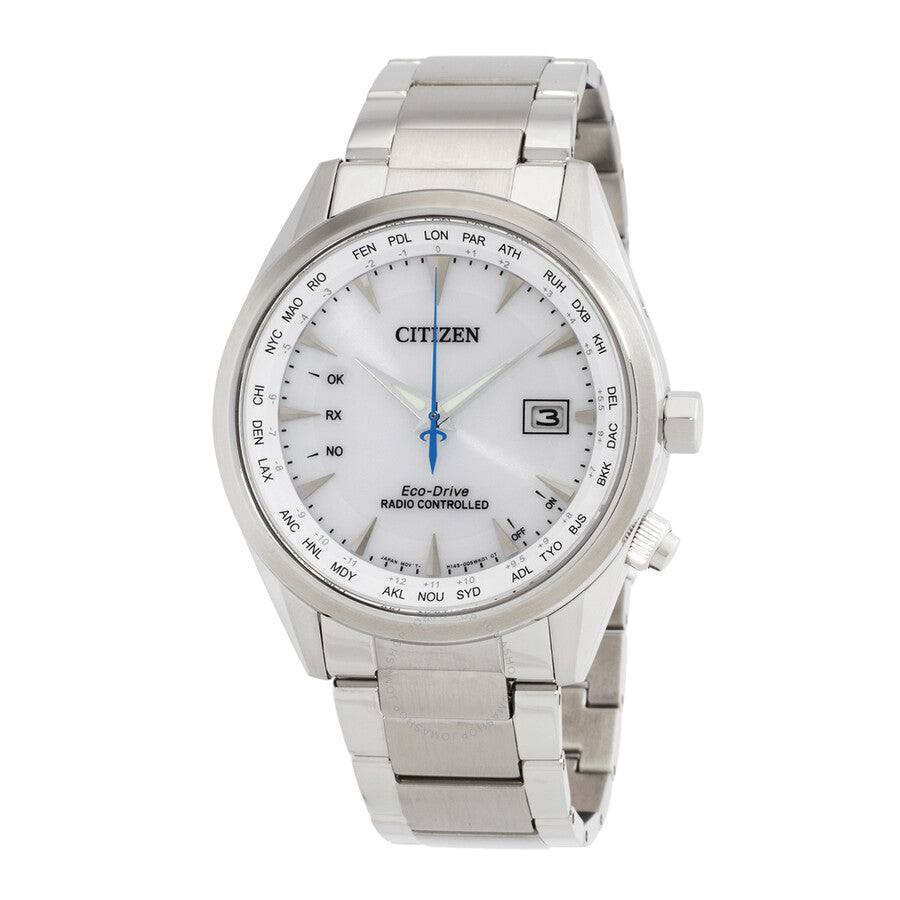 Citizen Perpetual World Time GMT White Dial Men's Watch CB0270-87A - Dawson Watches