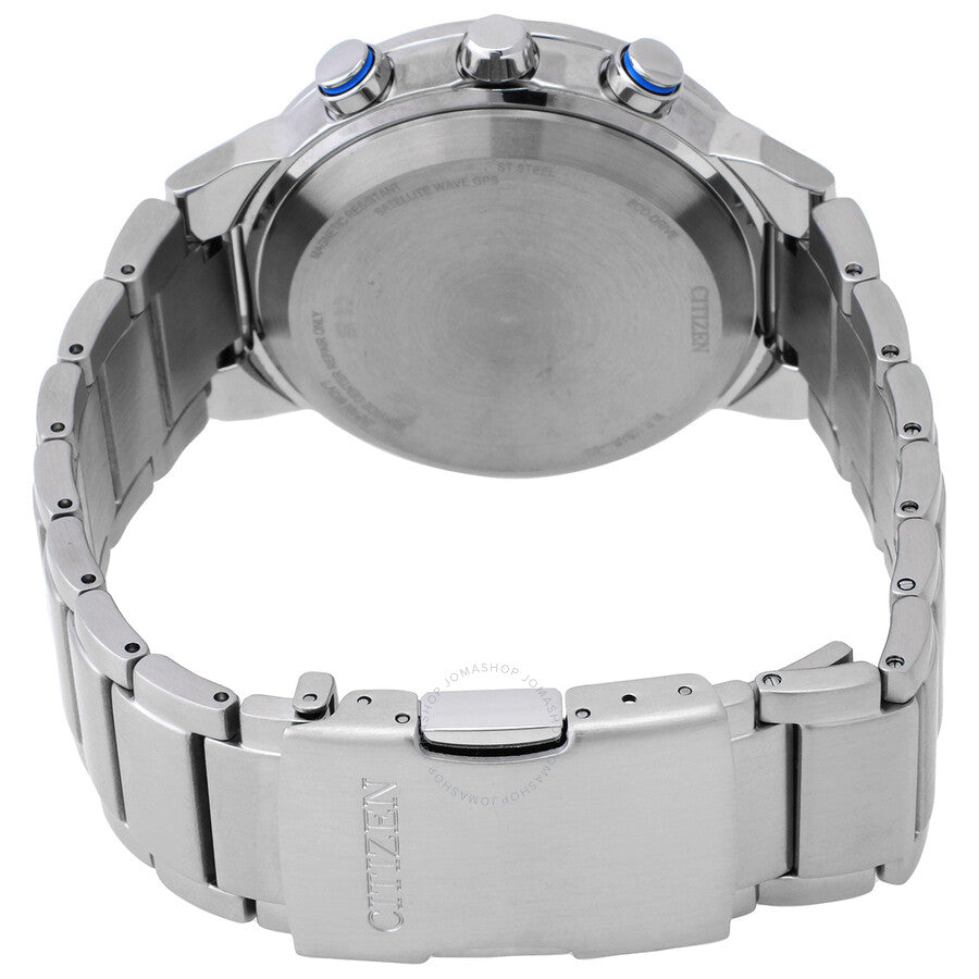 Citizen Perpetual World Time Satellite Wave Eco-Drive Blue Dial Men's Watch CC3030-53L - Dawson Watches #3