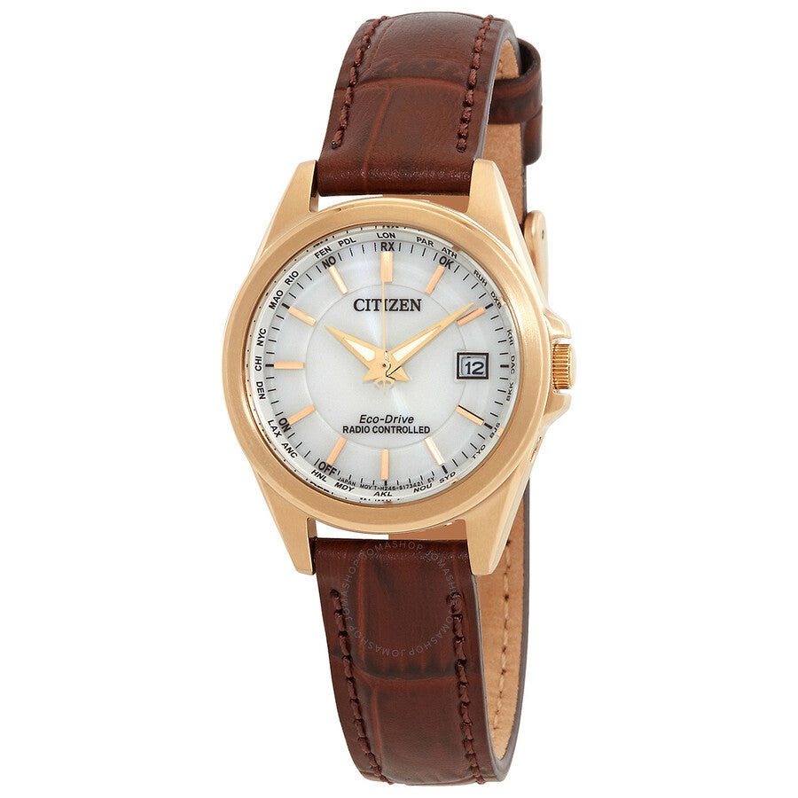 Citizen Perpetual World Time White Dial Ladies Watch EC1183-16A - Dawson Watches
