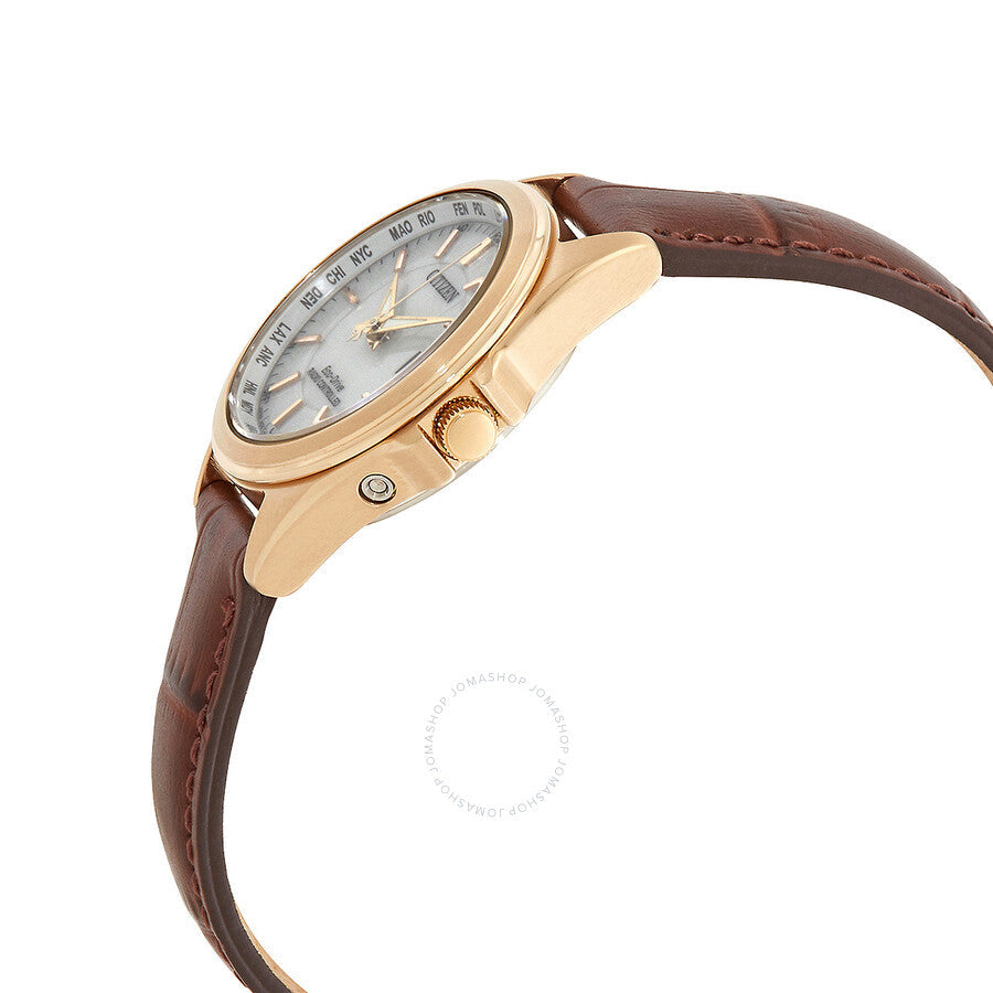 Citizen Perpetual World Time White Dial Ladies Watch EC1183-16A - Dawson Watches #2