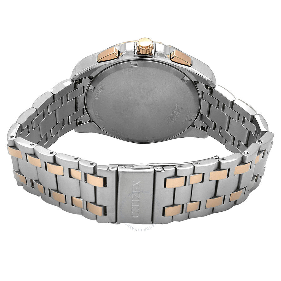 Citizen Peyten Chronograph Eco-Drive Silver Dial Two-Tone Men's Watch CA4516-59A - Dawson Watches #3