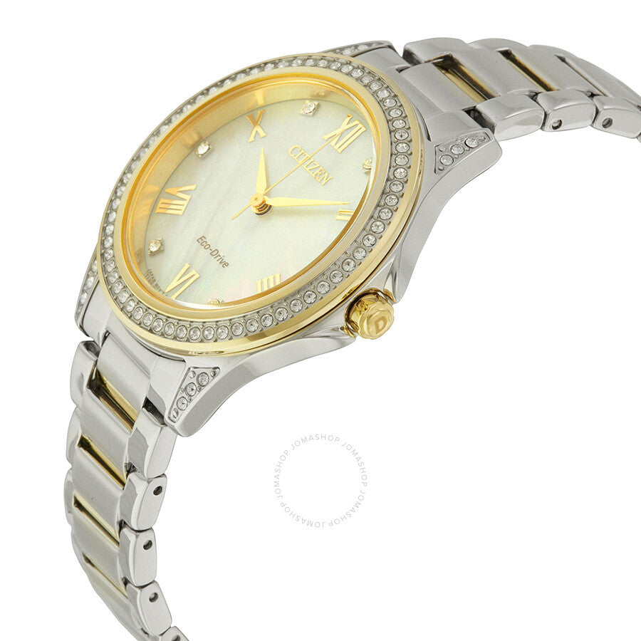 Citizen POV Eco-Drive Mother of Pearl Dial Ladies Watch EM0234-59D - Dawson Watches #2