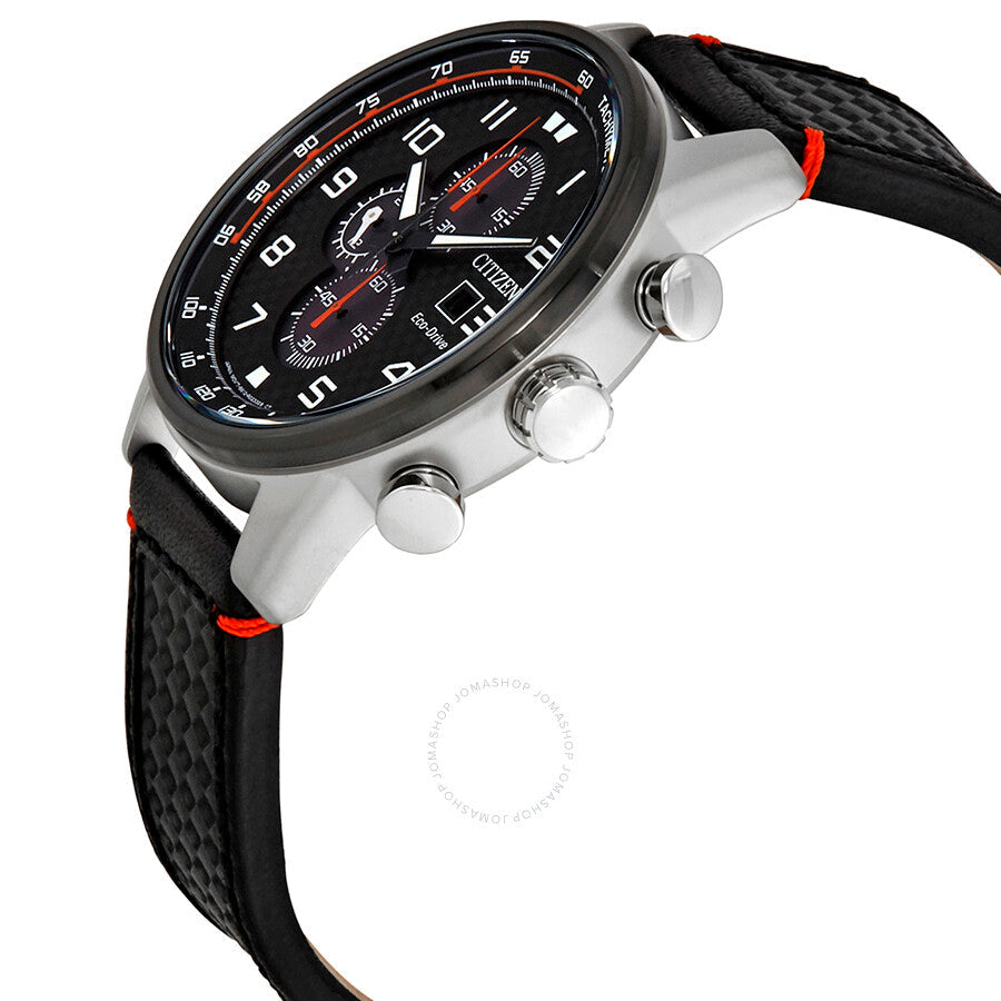 Citizen Primo Chronograph Eco-Drive Black Dial Men's Watch CA0681-03E - Dawson Watches #2