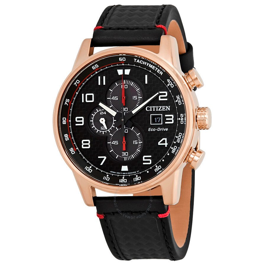 Citizen Primo Chronograph Black Dial Men's Watch CA0683-08E - Dawson Watches
