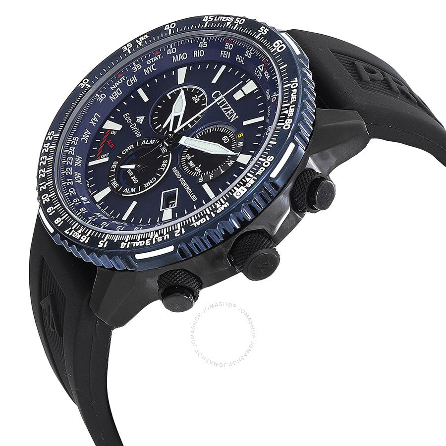 Citizen Promaster Air A-T Perpetual Alarm World Time Chronograph GMT Blue Dial Men's Watch CB5006-02L - Dawson Watches #2