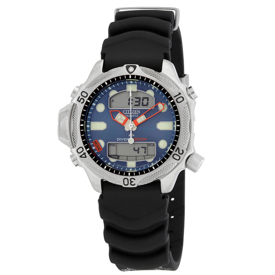 Citizen Promaster Aqualand Alarm Quartz Analog-Digital Blue Dial Men's Watch JP1010-00L - Dawson Watches