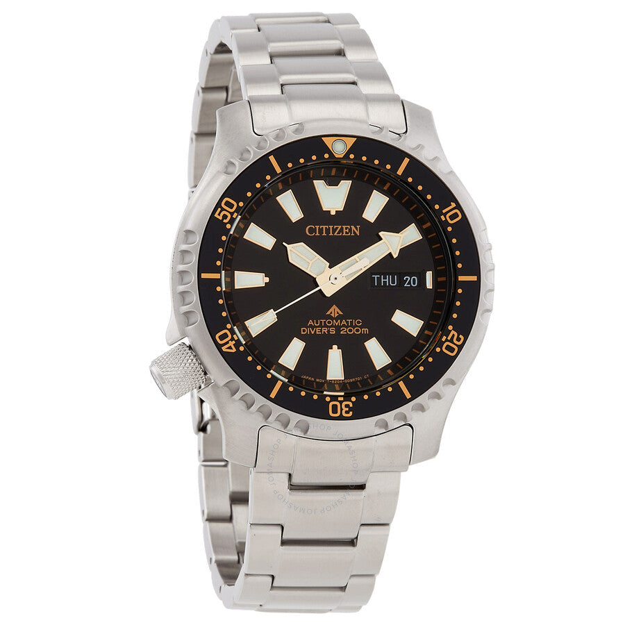 Citizen Promaster Automatic Black Dial Men's Watch NY0160-66E - Dawson Watches