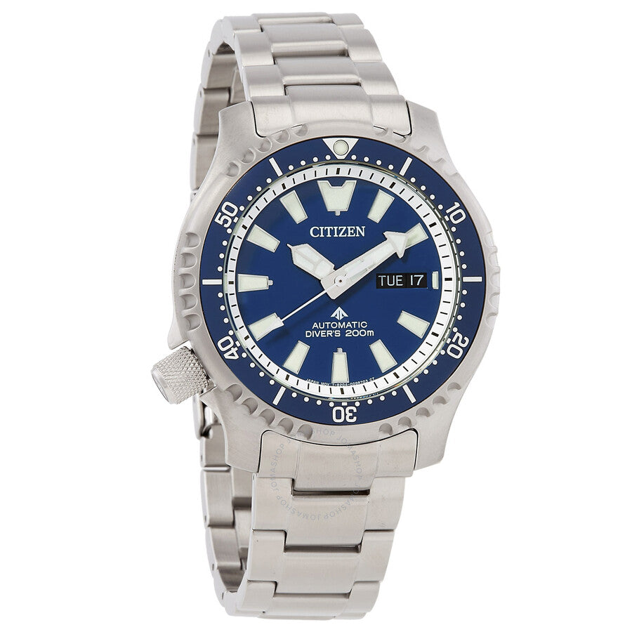 Citizen Promaster Automatic Marine Blue Dial Men's Watch NY0161-63L - Dawson Watches