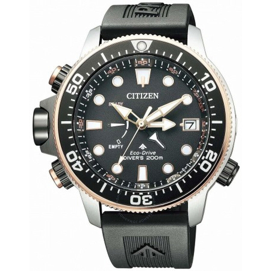 Citizen Promaster Black Dial Black Rubber Men's Watch BN2037-11E - Dawson Watches