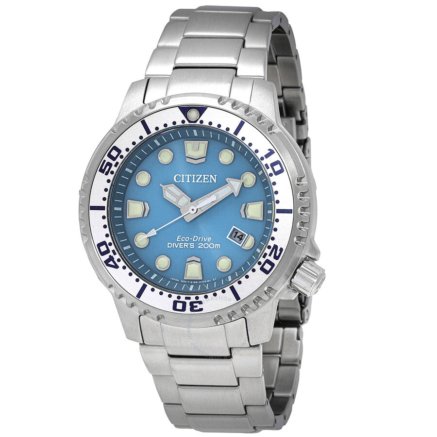 Citizen Promaster Dive Eco-Drive Light Blue Dial Men's Watch BN0165-55L - Dawson Watches